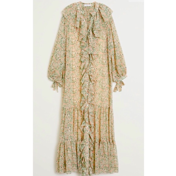 Mango Floral Ruffled Dress - Picture 6 of 9